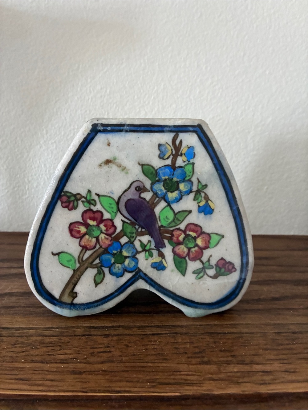 RARE antique Persian ceramic vase 5.5”
